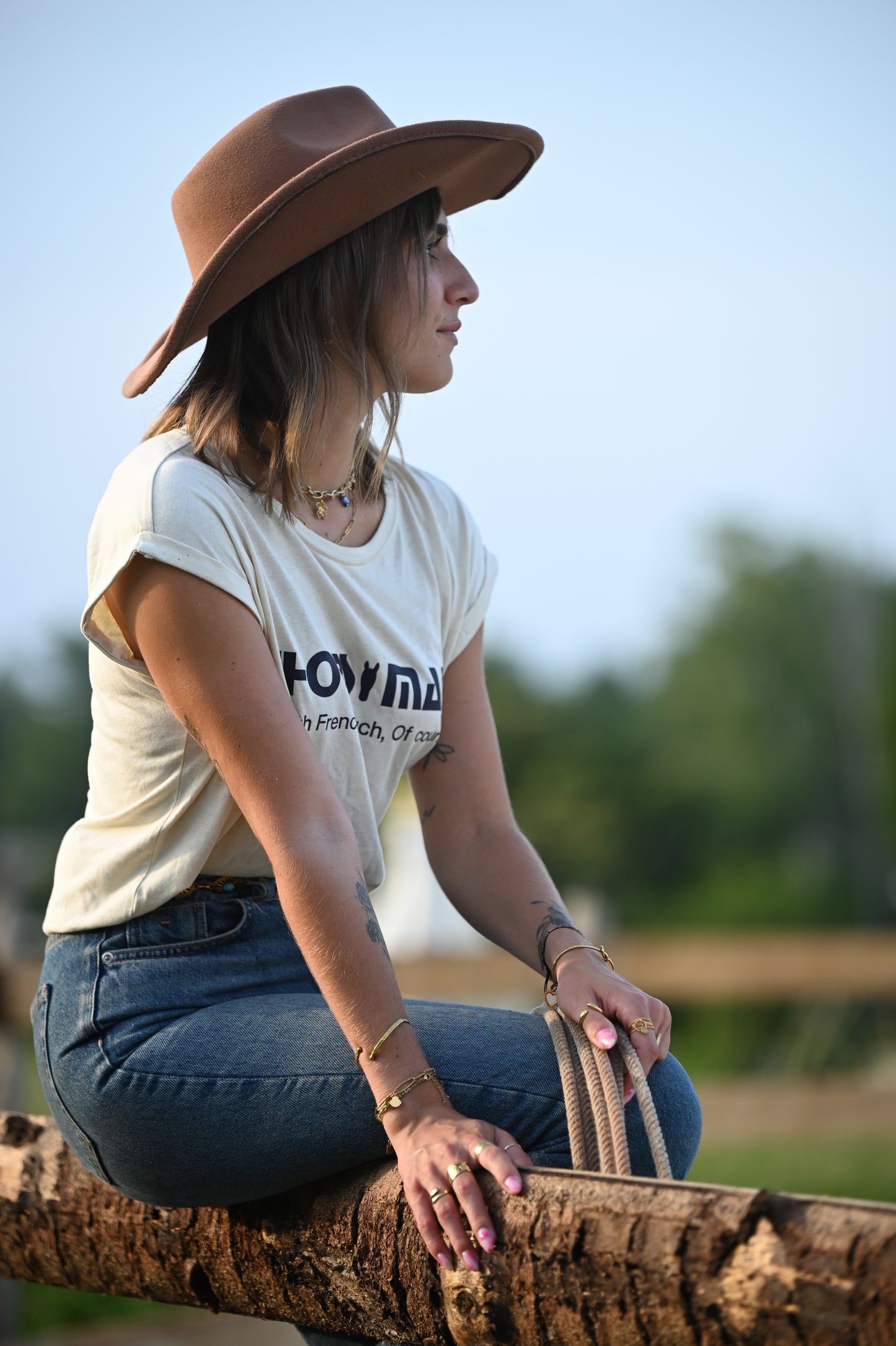 T-shirt FEMME - Horseman & Co™ - With Feminin Touch, Of Course !