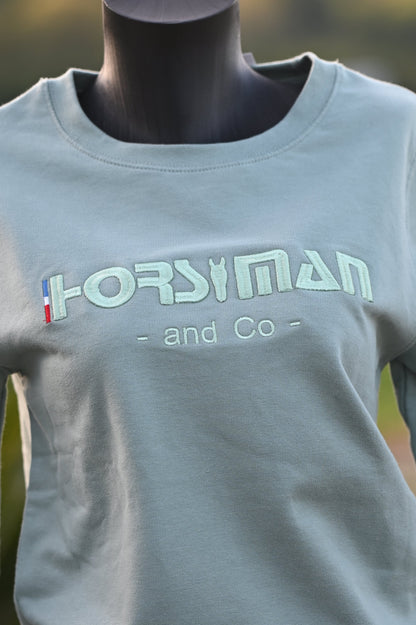 Sweat col rond femme horsemanship horseman western equitation cavalieres